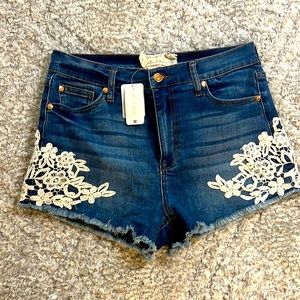 Denim shorts